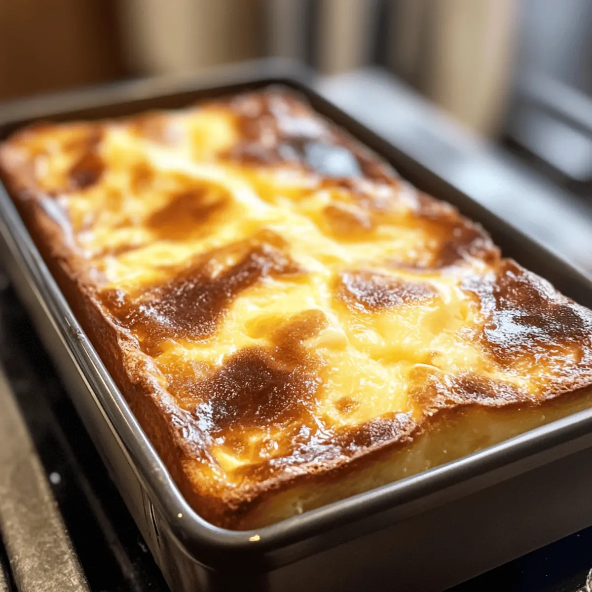 Deliciously Easy Burnt Basque Cheesecake in a Loaf Pan