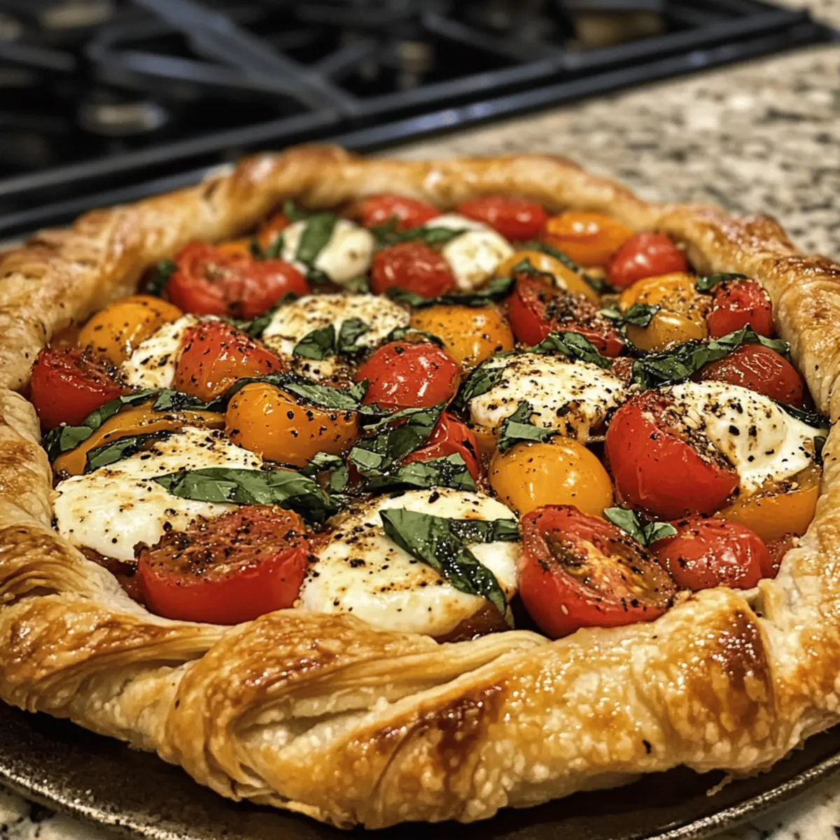 Delight in Summer with a Flavorful Caprese Galette