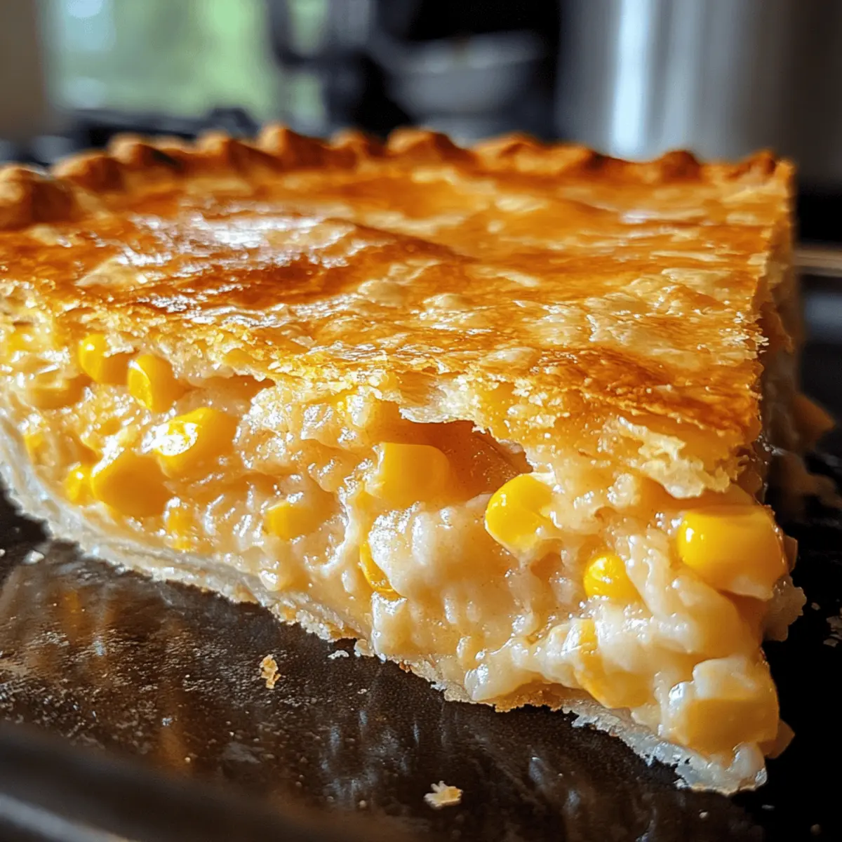 Cheddar Sweet Corn Pie: A Cheesy Slice of Comfort Bliss