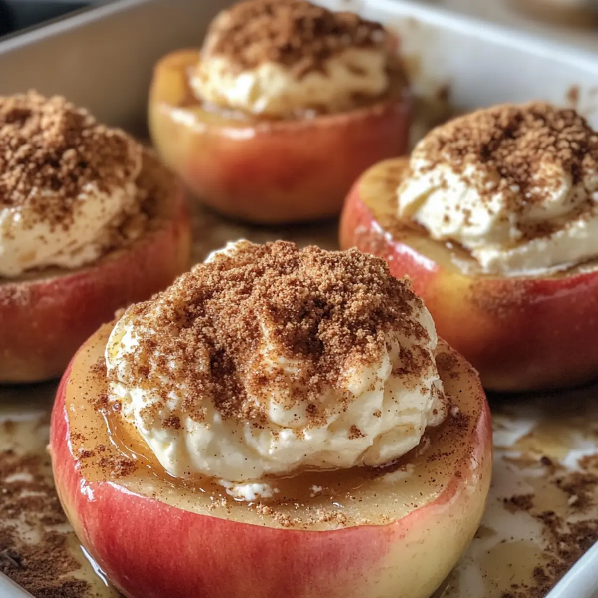 Delicious Cheesecake-Stuffed Baked Apples for Cozy Nights