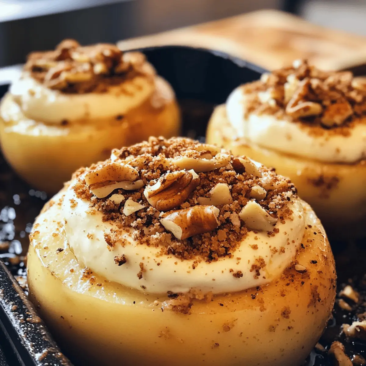 Cheesecake-Stuffed Baked Apples for Cozy Fall Nights