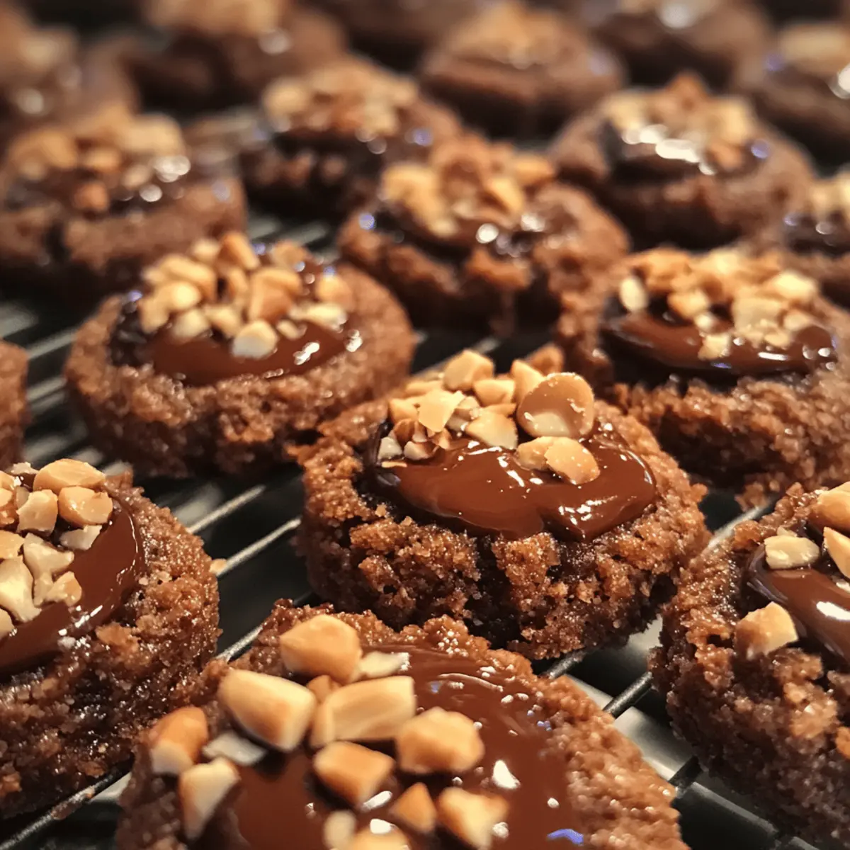 Melt-in-Your-Mouth Chocolate Hazelnut Thumbprint Cookies