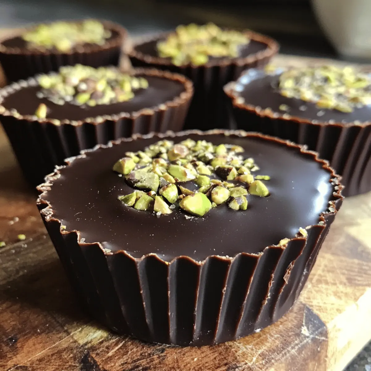 Decadent Dubai Chocolate Cups with a Healthy Twist