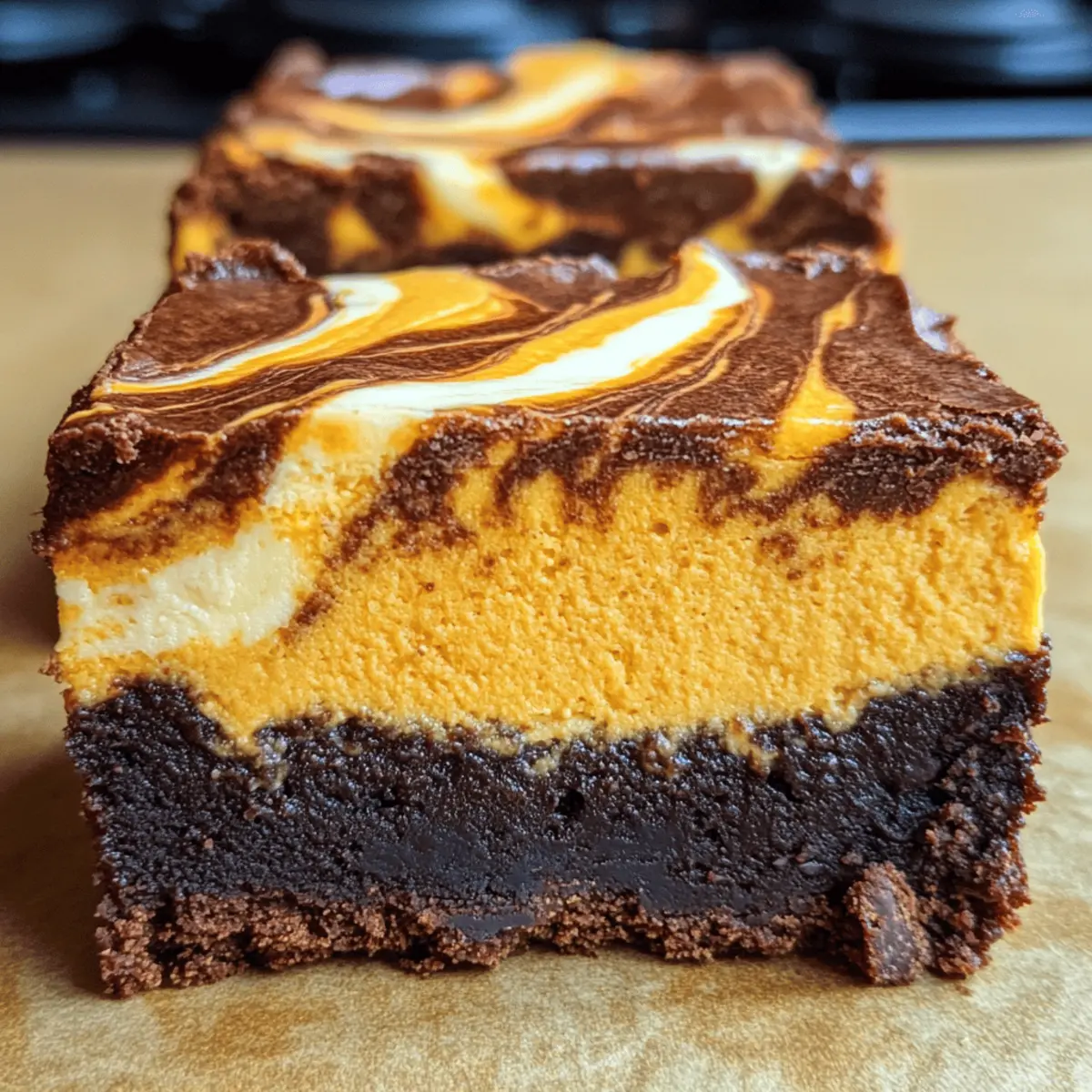 Indulge in Fudgy Swirled Pumpkin Cheesecake Brownies Today