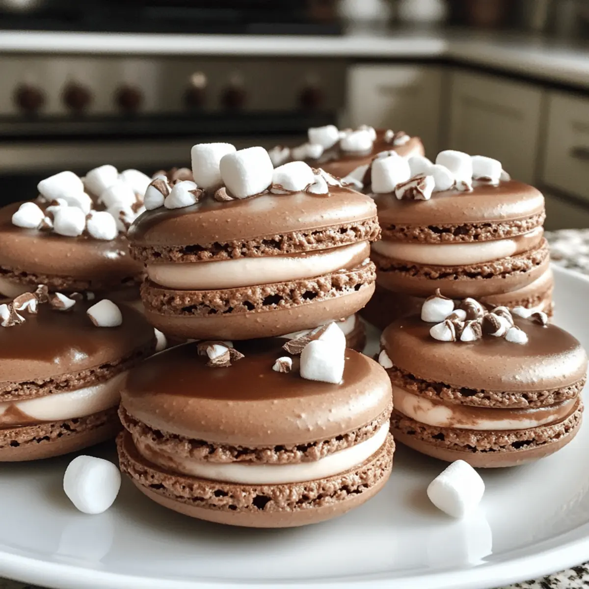 Decadent Hot Chocolate Macarons to Warm Your Heart