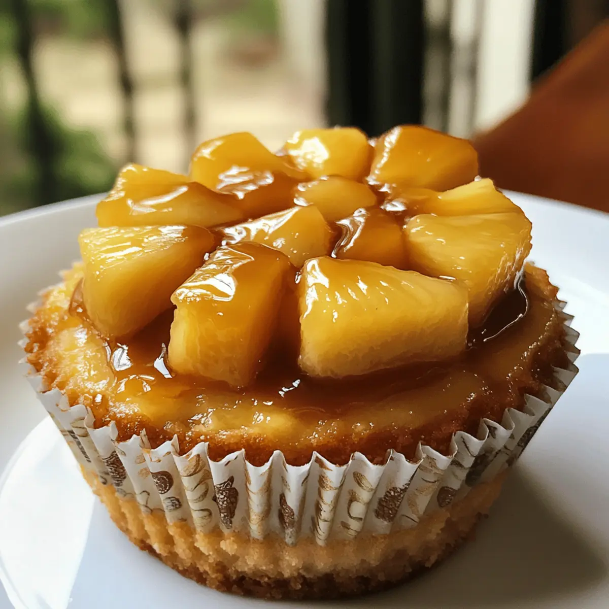 Mini Pineapple Upside-Down Cheesecakes for a Tropical Escape