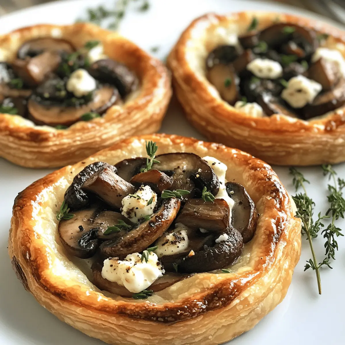 Mouthwatering Mushroom Goat Cheese Tarts Perfect for Entertaining