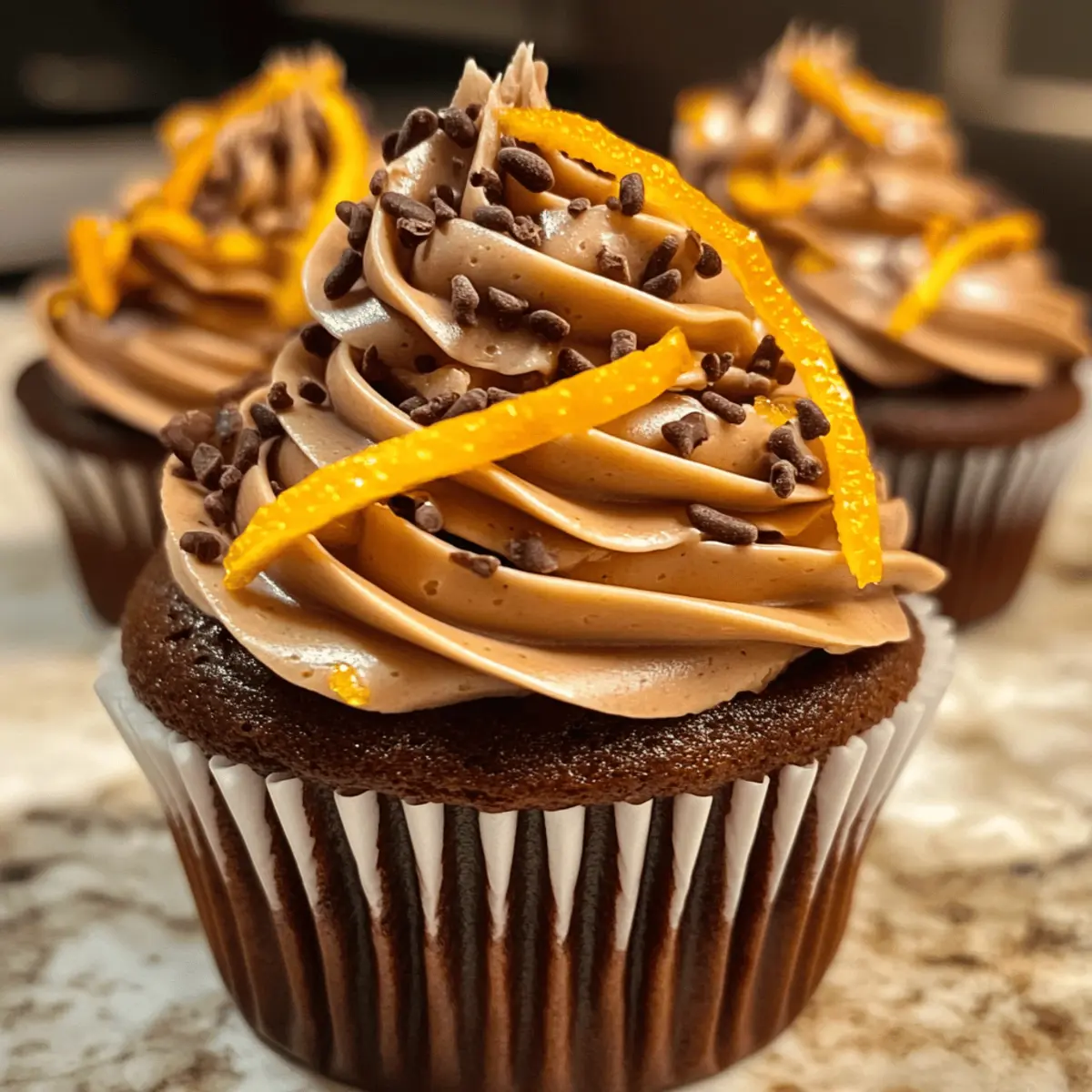 Delicious Orange Spice Cupcakes with Fluffy Chocolate Frosting