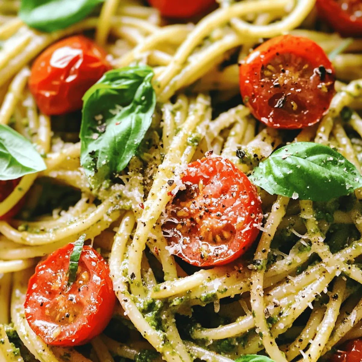 Creamy Pesto Pasta with Roasted Tomatoes for Cozy Nights