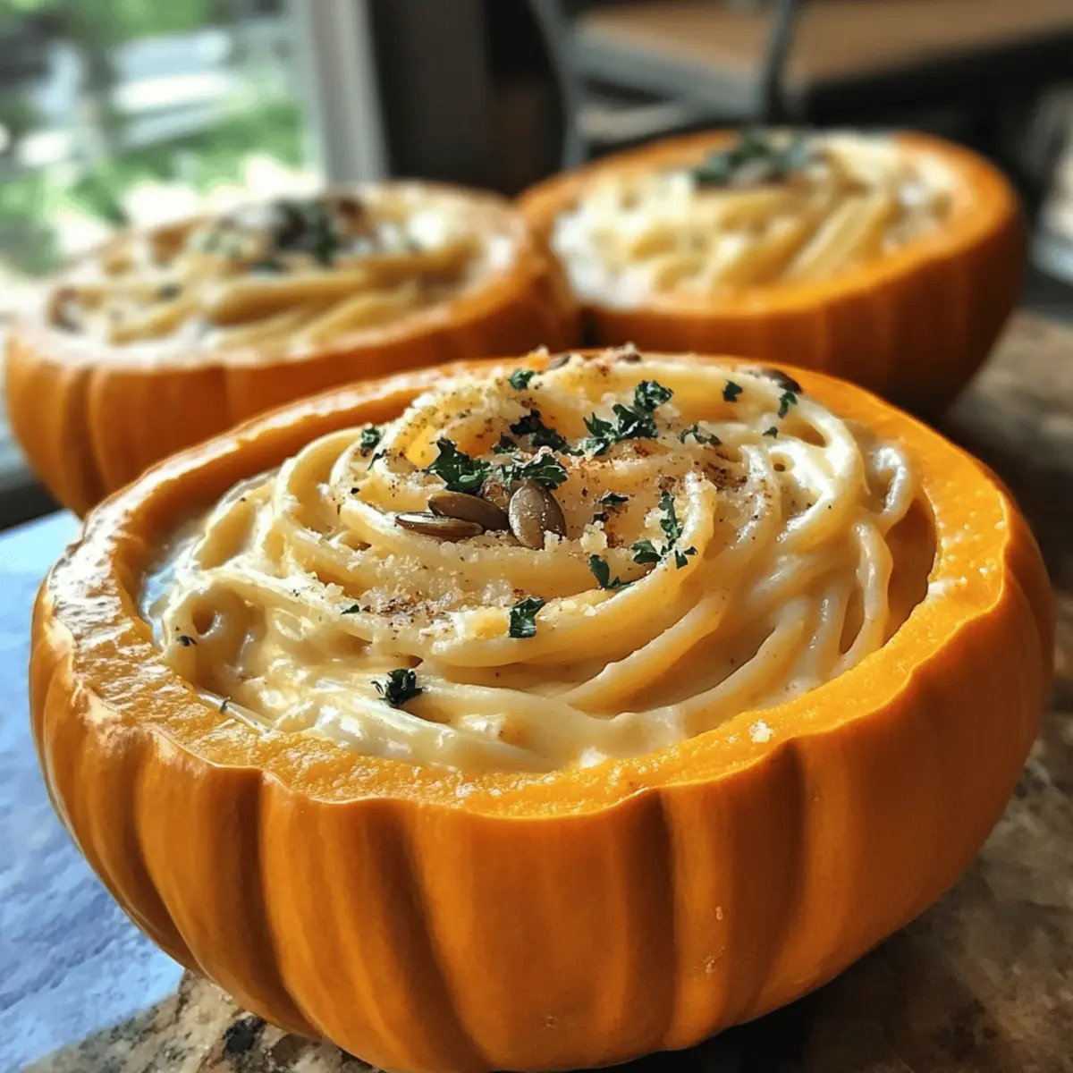 Pumpkin Alfredo Pasta Cauldrons for a Cozy Fall Feast