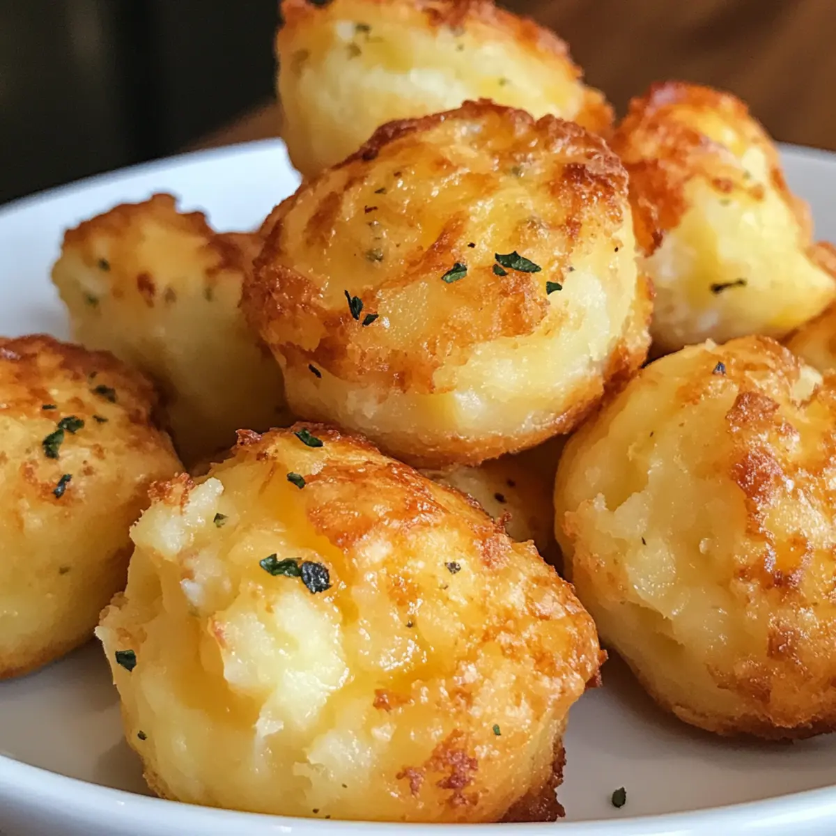 Crispy Mashed Potato Cheese Puffs for Leftover Magic