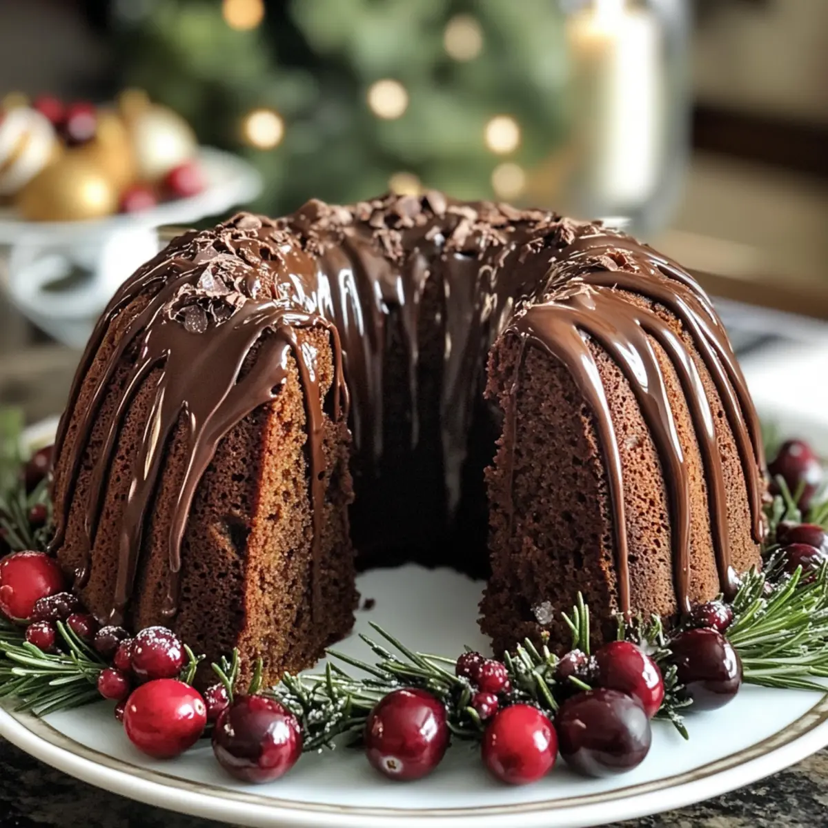 Gingerbread Chocolate Bundt Cake to Sweeten Your Holidays