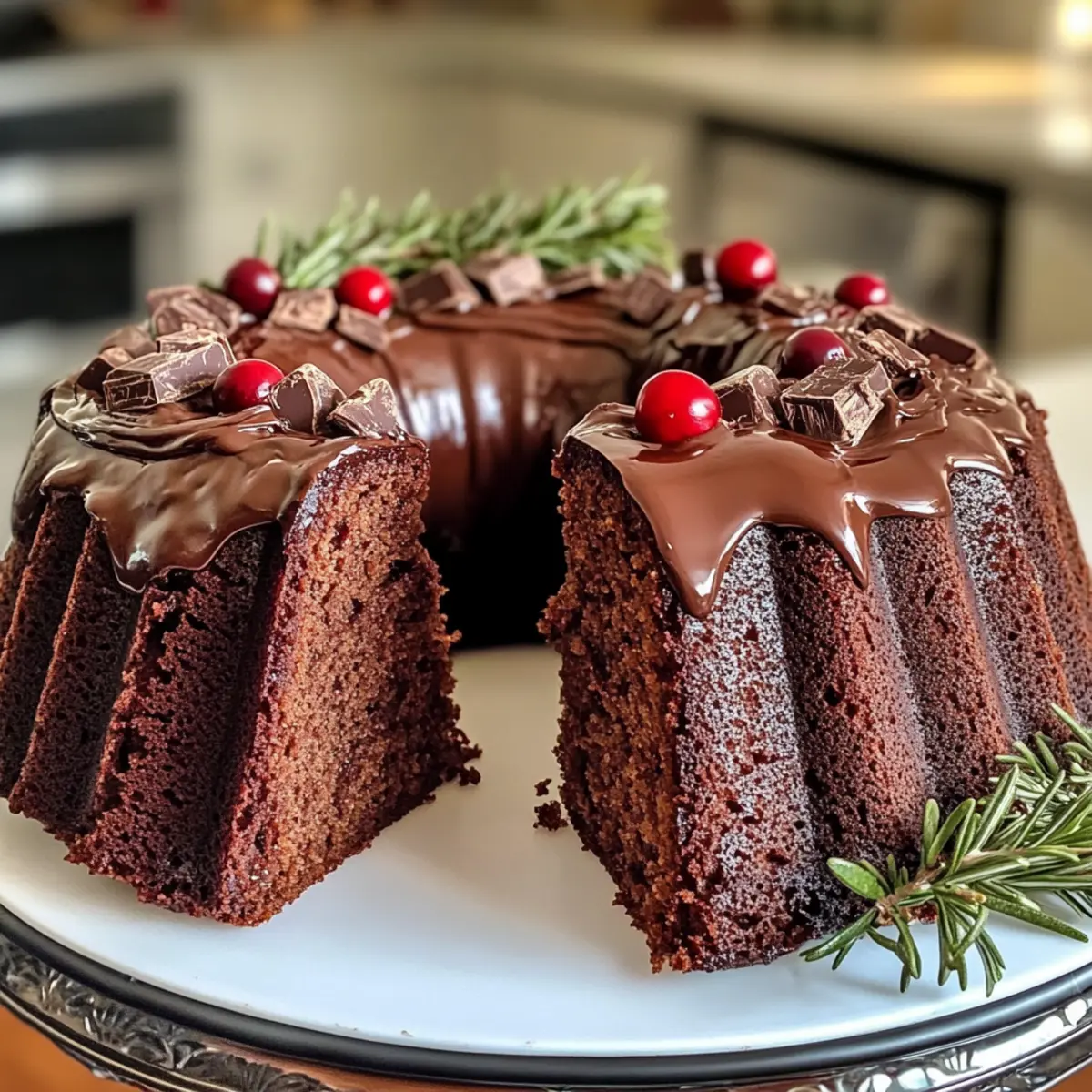 Gingerbread Chocolate Bundt Cake: A Festive Holiday Showstopper