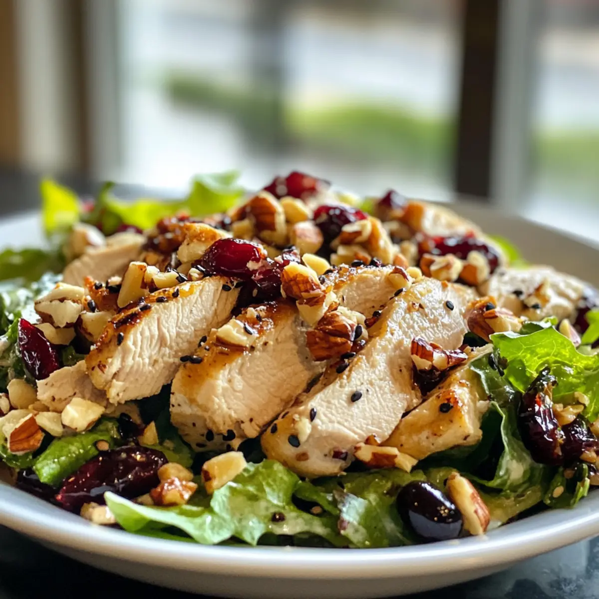 Zesty Asian Chicken Cranberry Salad in 15 Minutes
