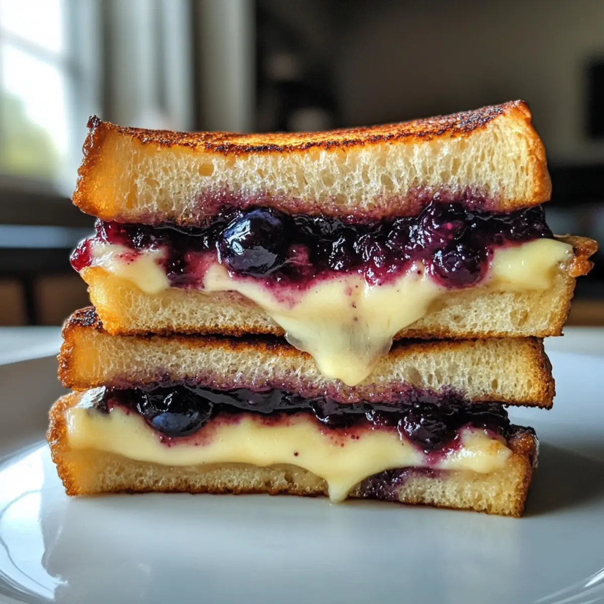 Crispy Blueberry Grilled Cheese: A Delightful Twist on Classic