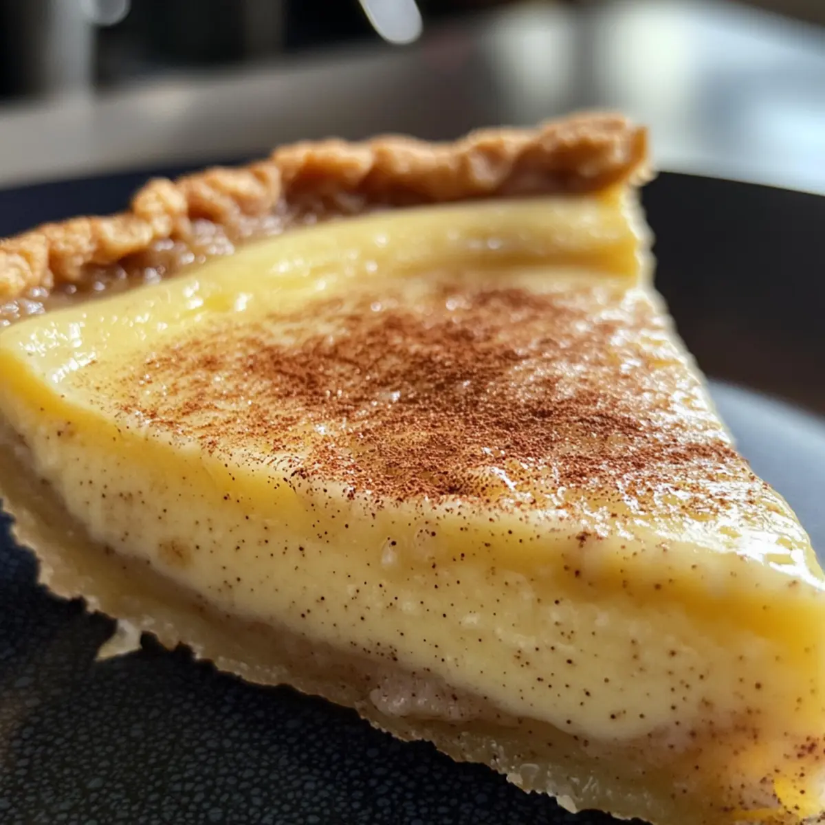 Cozy Up with Christmas Eve Cinnamon-Vanilla Custard Pie