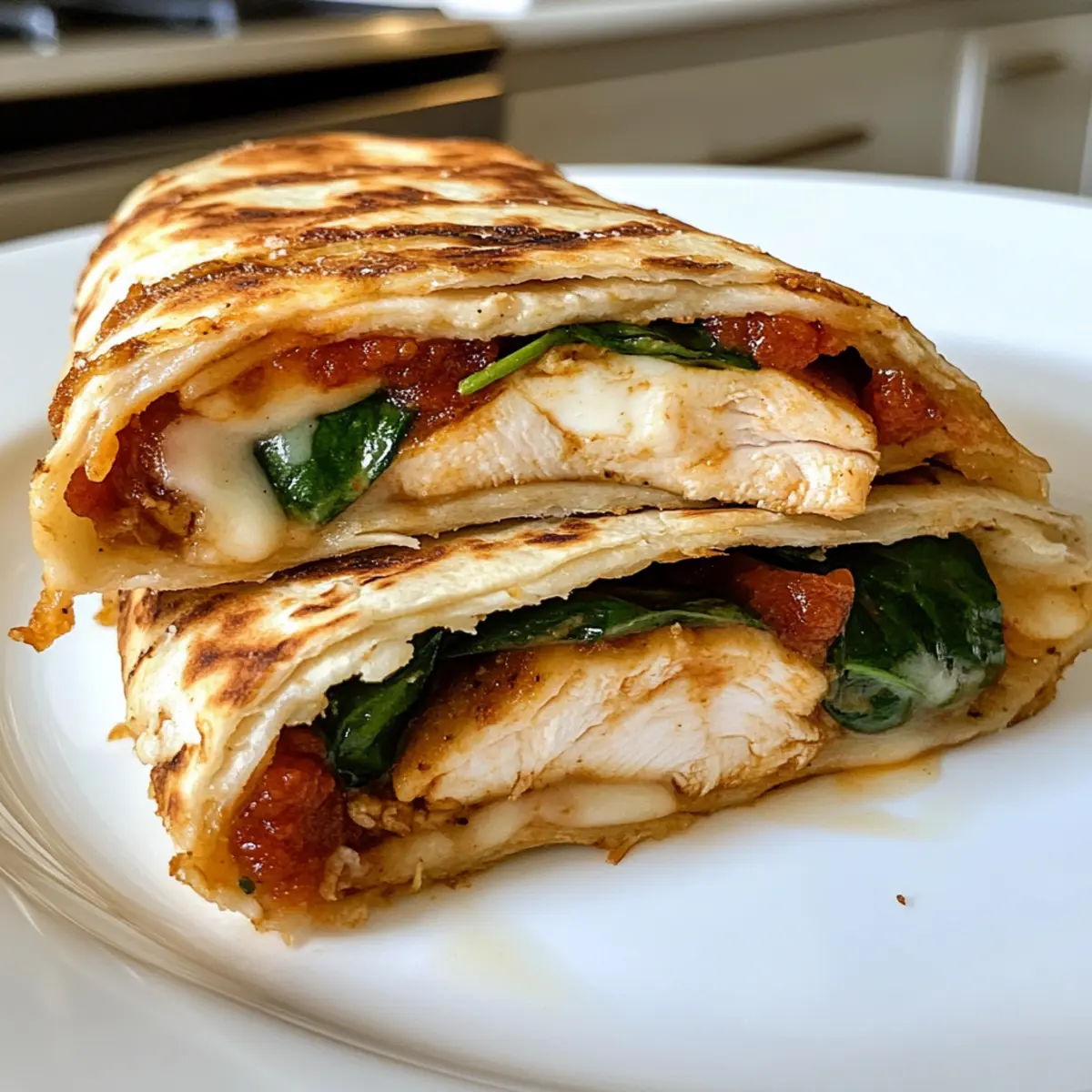 Crispy Air Fryer Chicken & Mozzarella Wraps for Quick Comfort