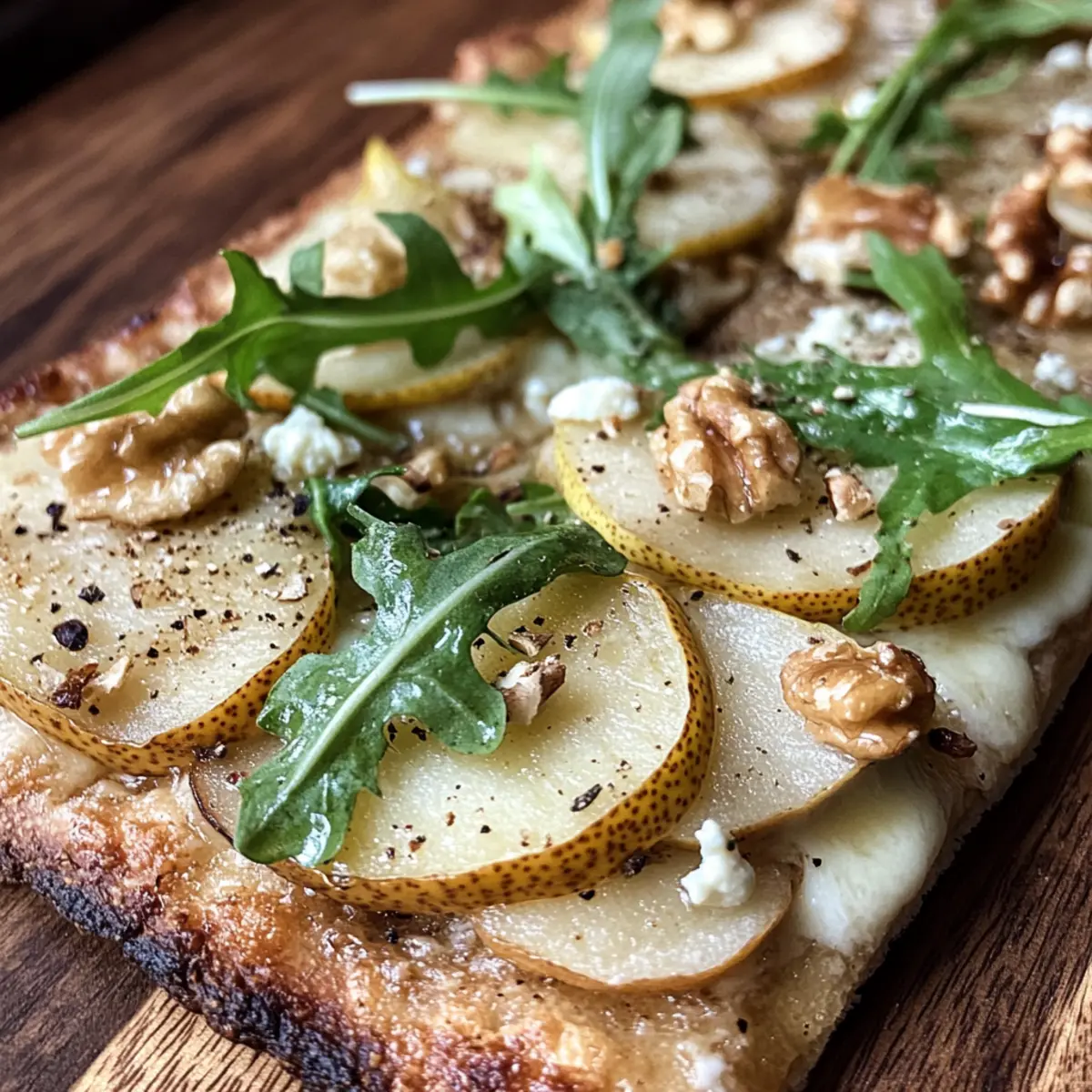 Savor the Moment with Pear and Gorgonzola Flatbread