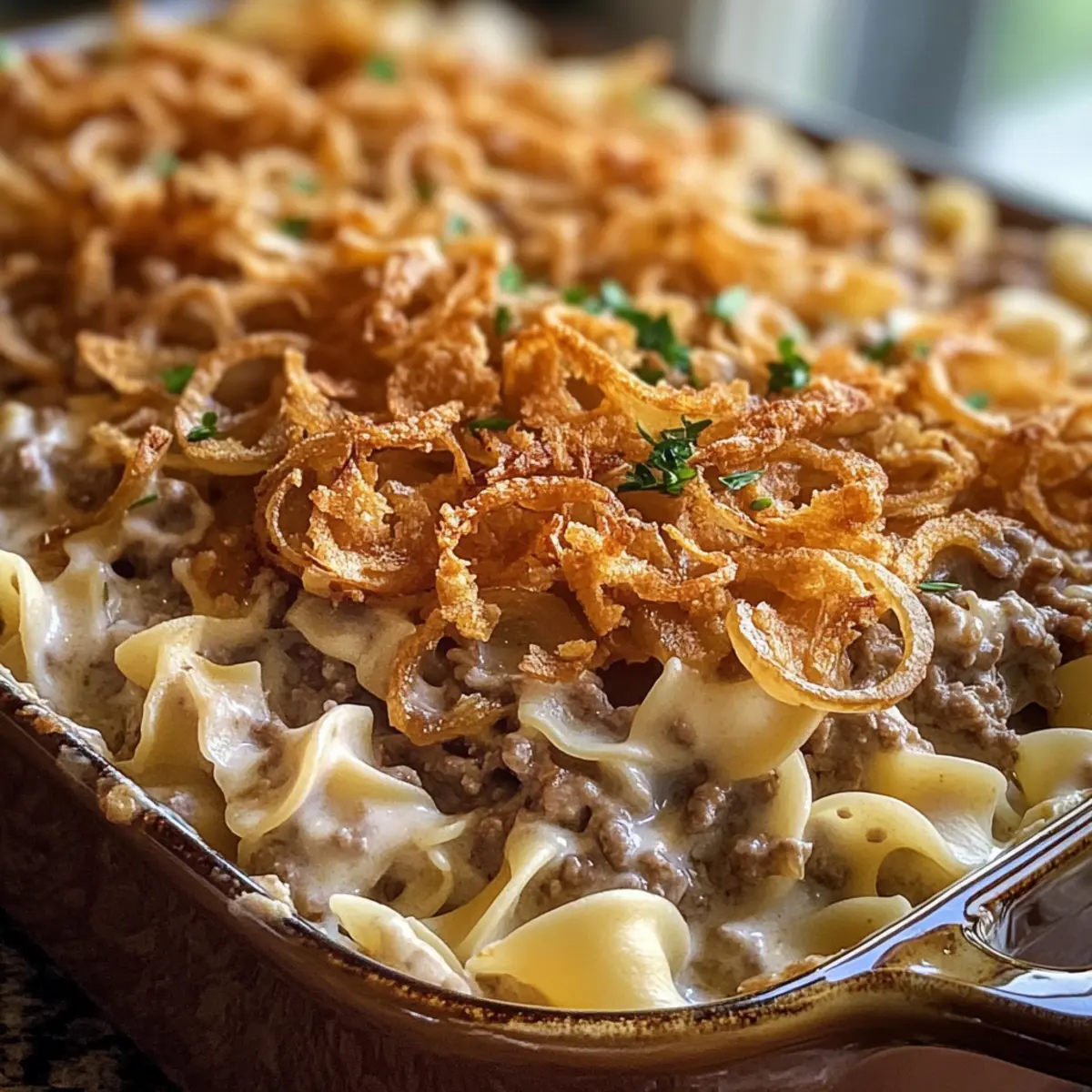 French Onion Beef Casserole for Cozy Family Dinners