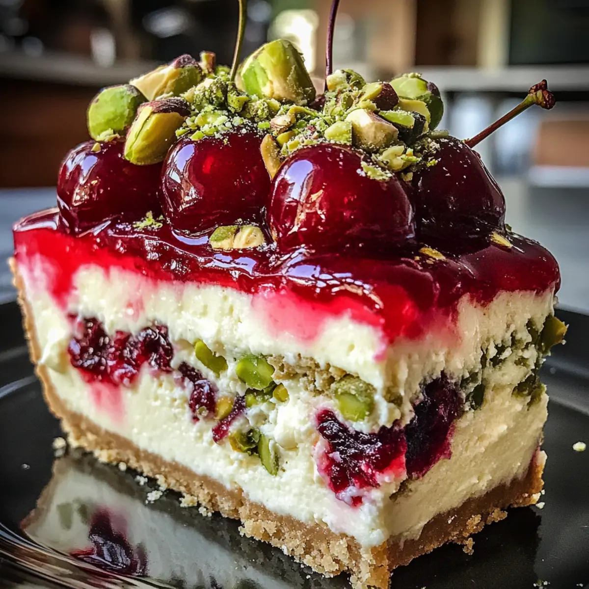Decadent Cherry Pistachio Cheesecake for Your Next Celebration