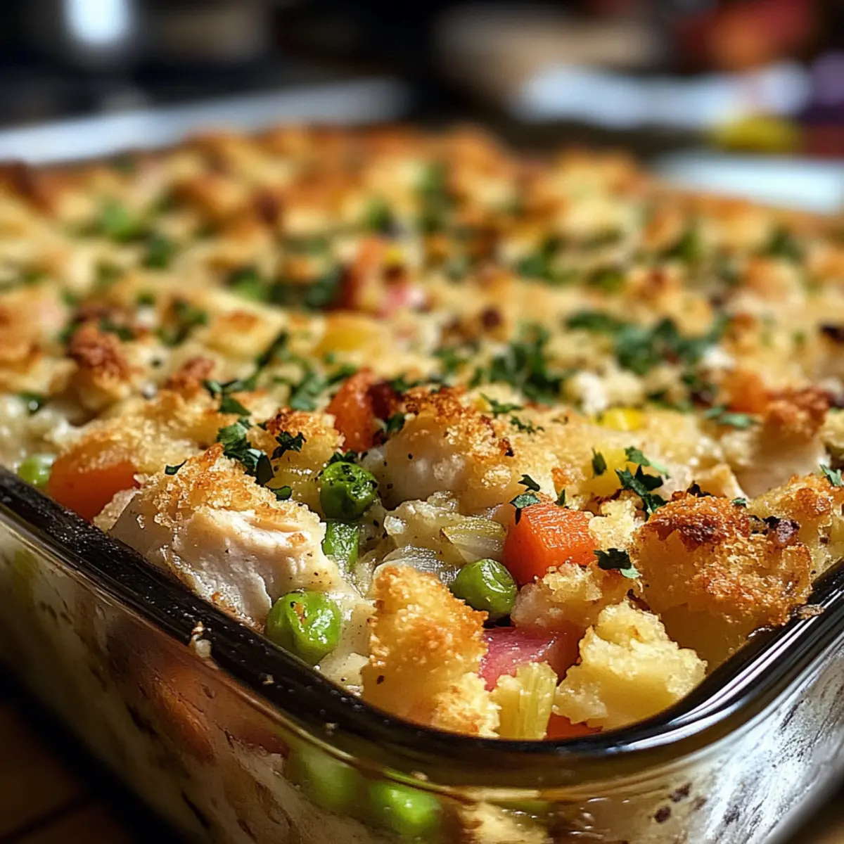 Rotisserie Chicken Stuffing Casserole for Cozy Weeknight Dinners