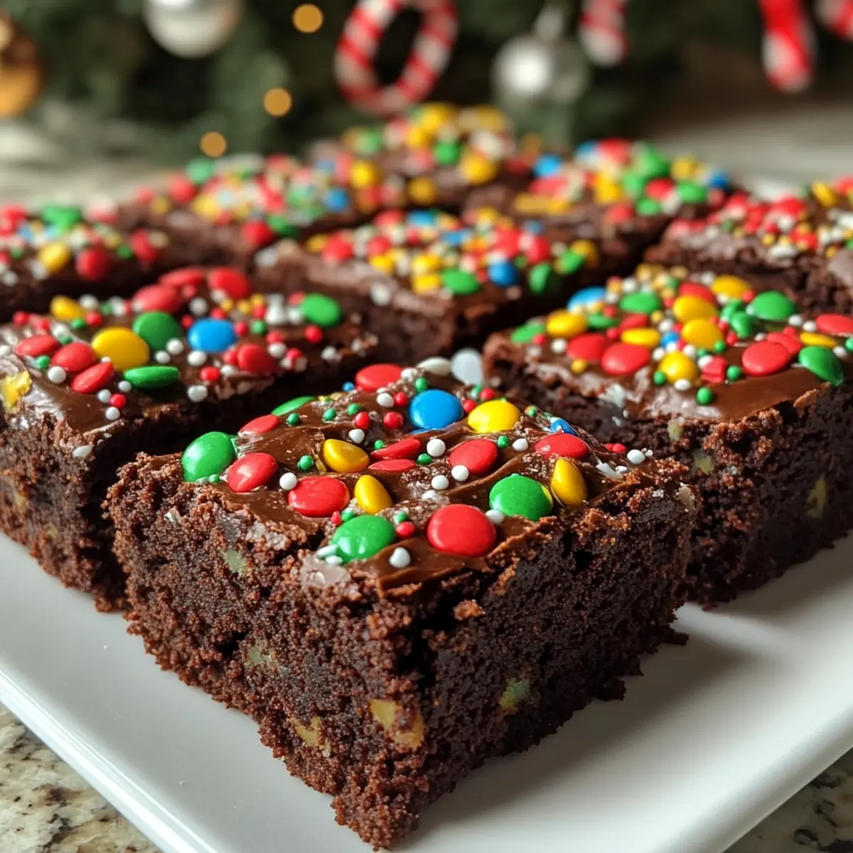 Delightful Christmas Present Brownies for Festive Cheer