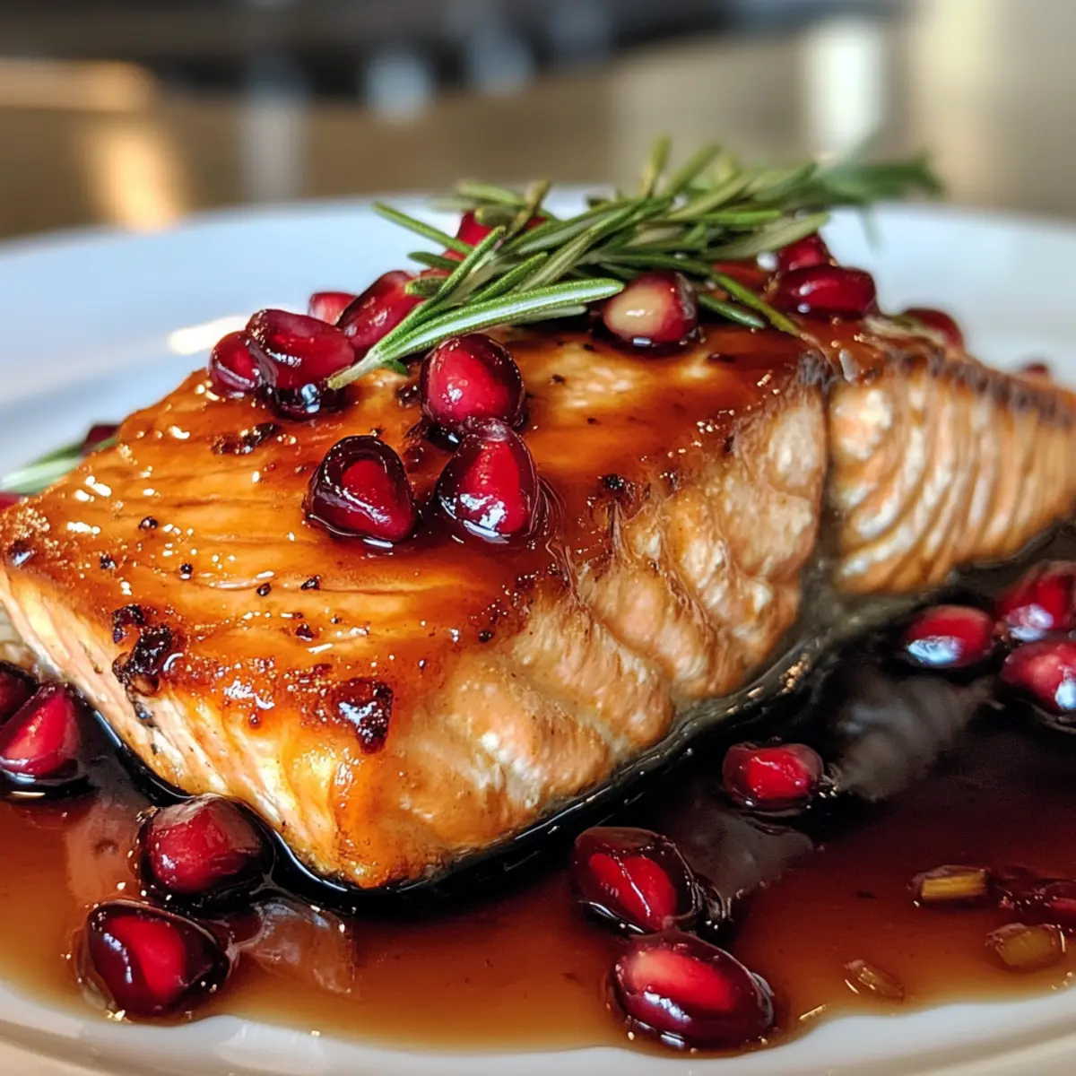 Festive Christmas Salmon with Sweet Pomegranate Zing
