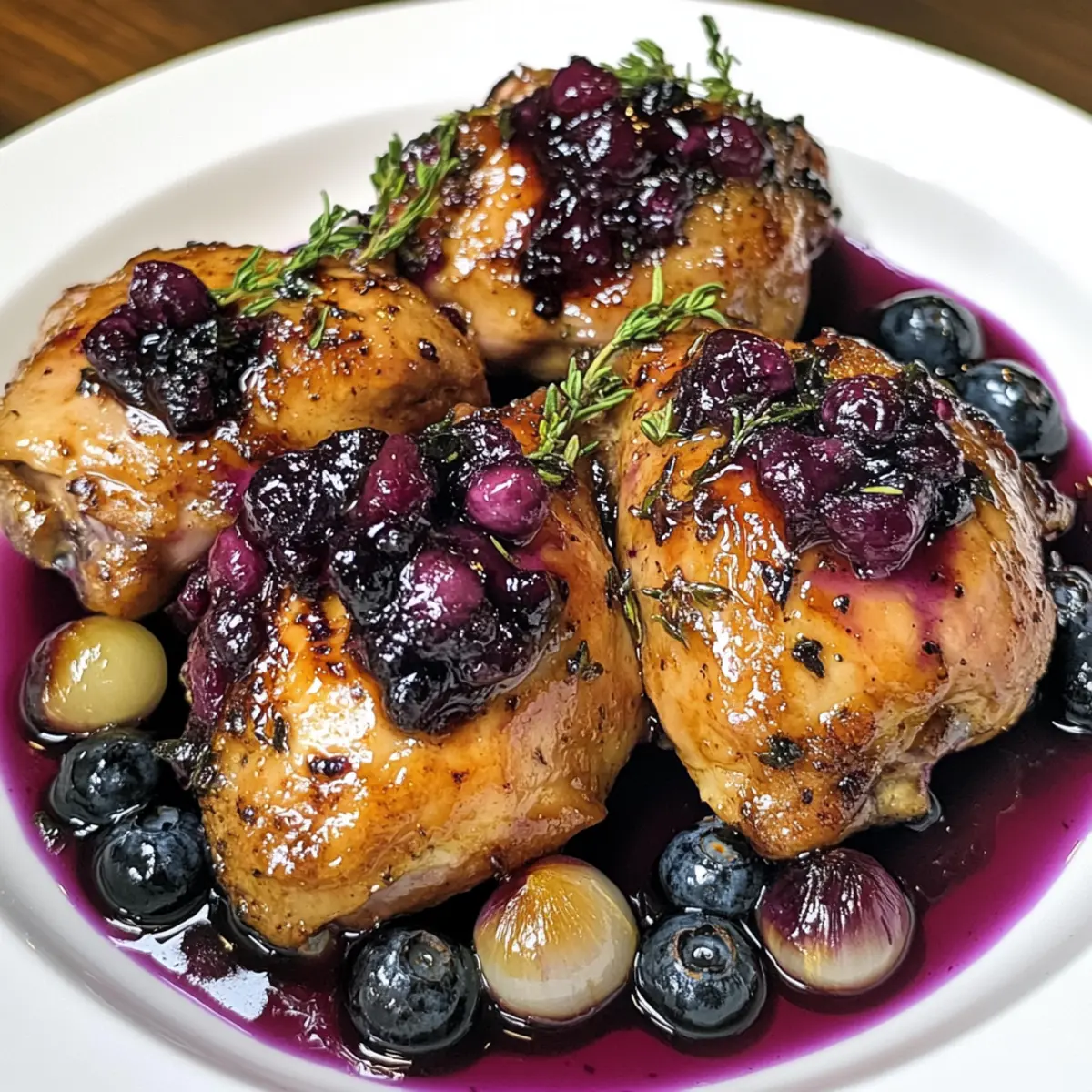 Savor Summer with Juicy Blueberry Thyme Chicken Delight