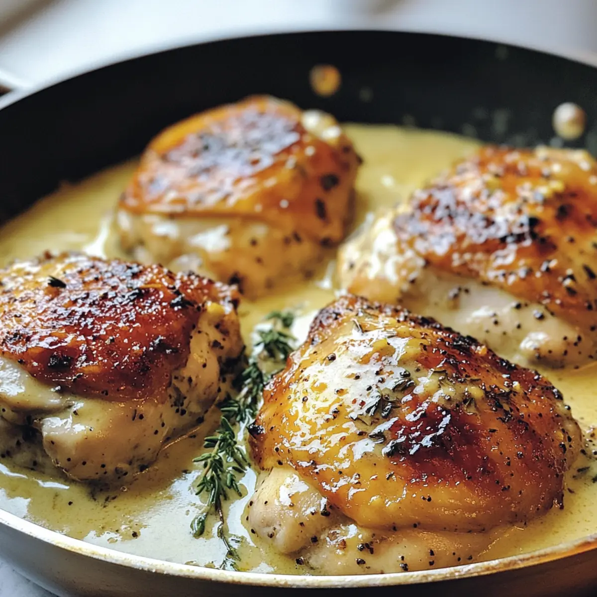 Irresistibly Creamy French Mustard Chicken in One Pan
