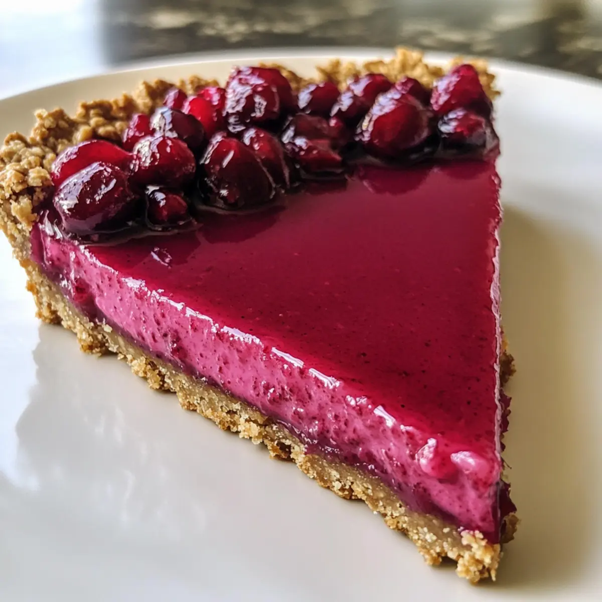 Delicious Cranberry Curd Tart with Oatmeal Cinnamon Crust