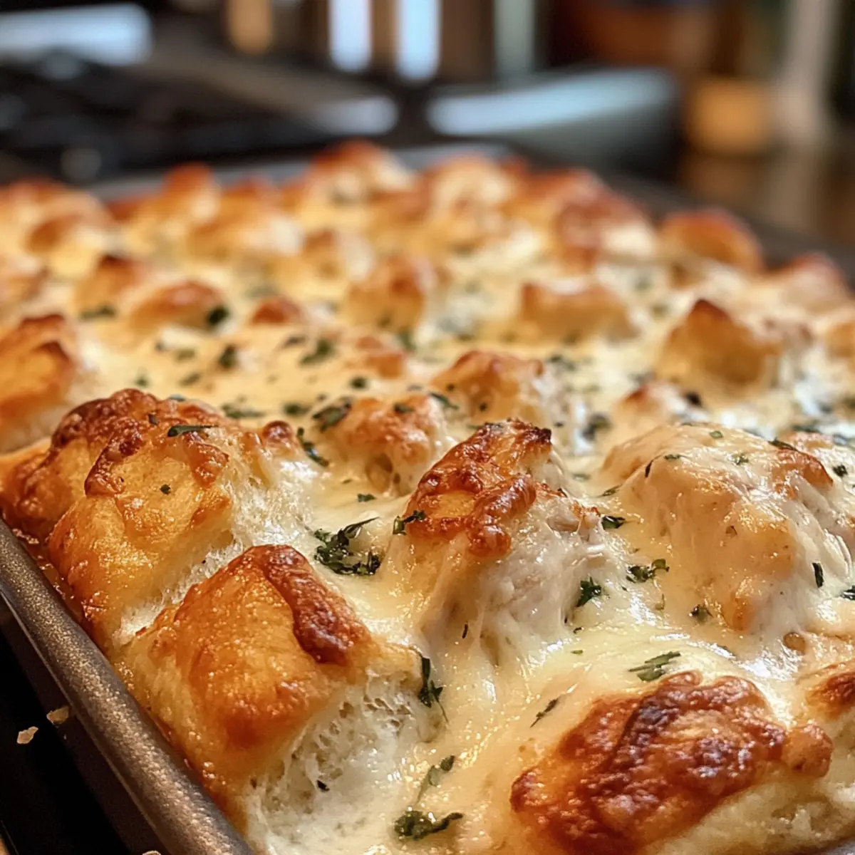 Savory Chicken Alfredo Monkey Bread for Cozy Family Dinners