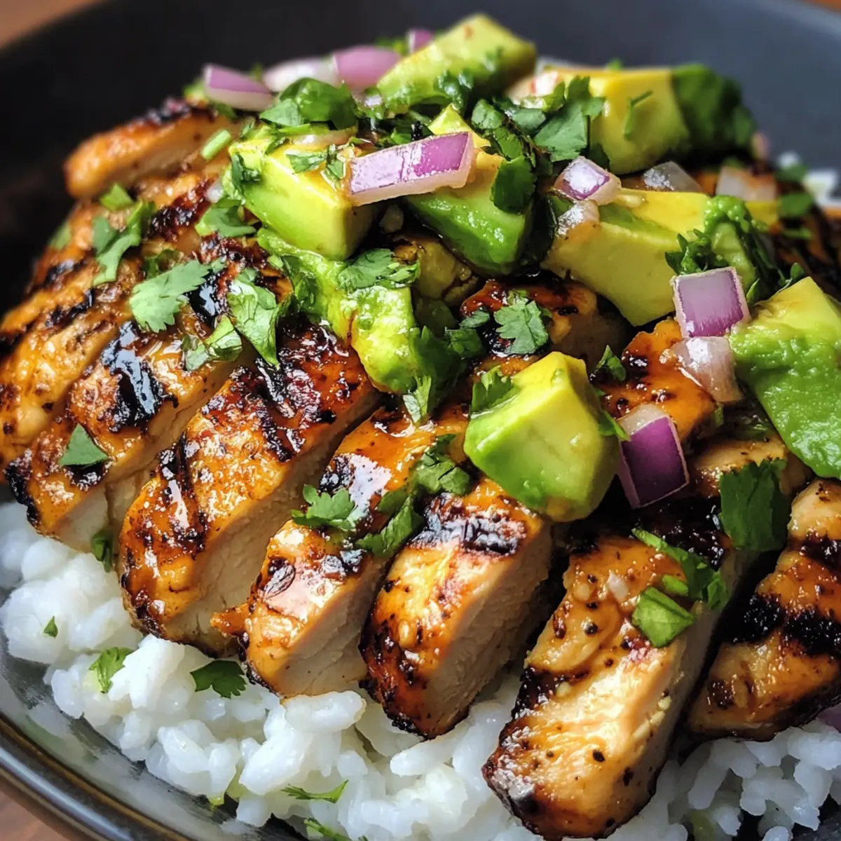 Zesty Honey Lime Chicken & Avocado Rice Stack to Brighten Dinner
