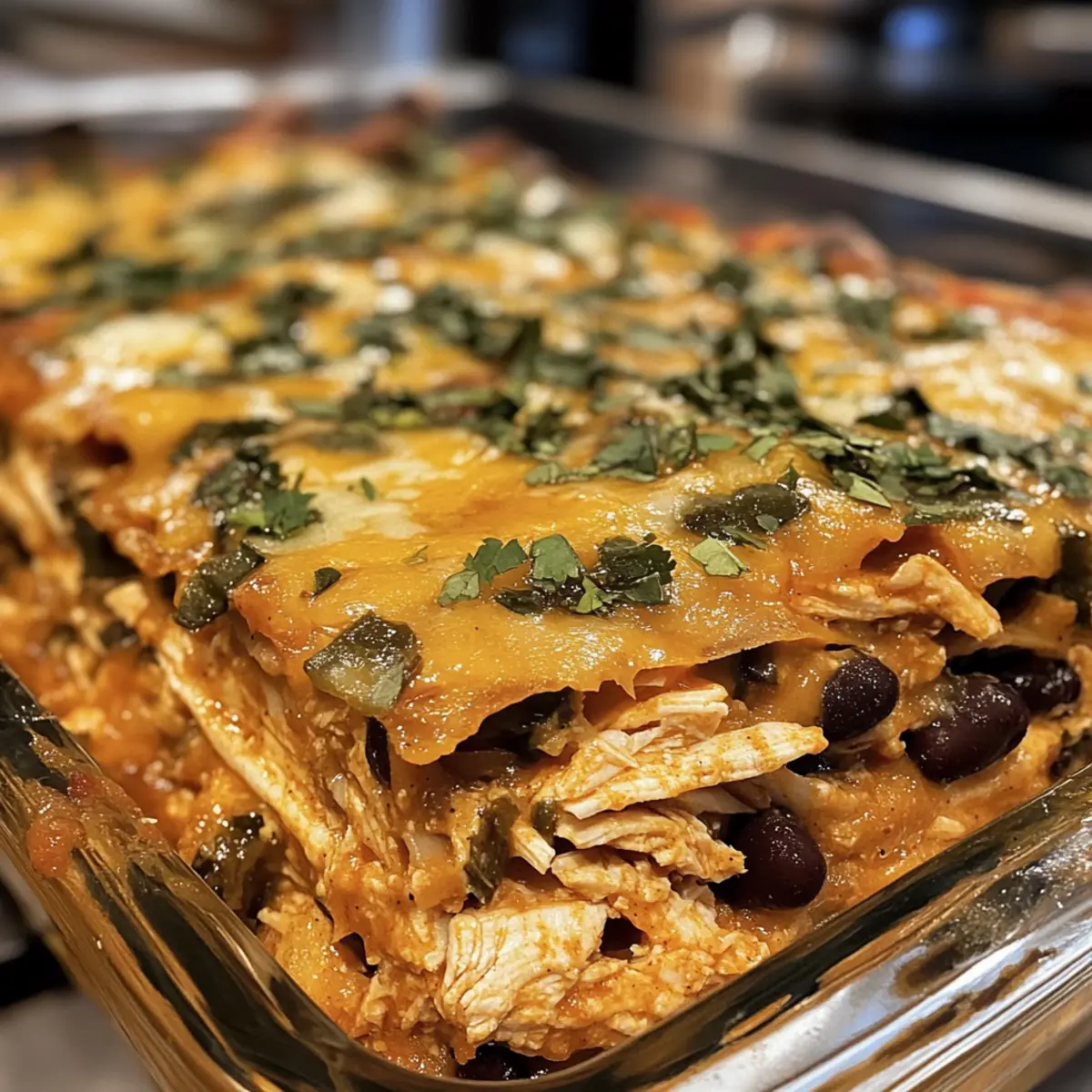 Crockpot Chicken Enchilada Casserole for Cozy Family Nights