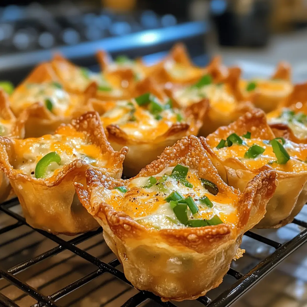 Irresistibly Cheesy Jalapeno Popper Wonton Cups Recipe