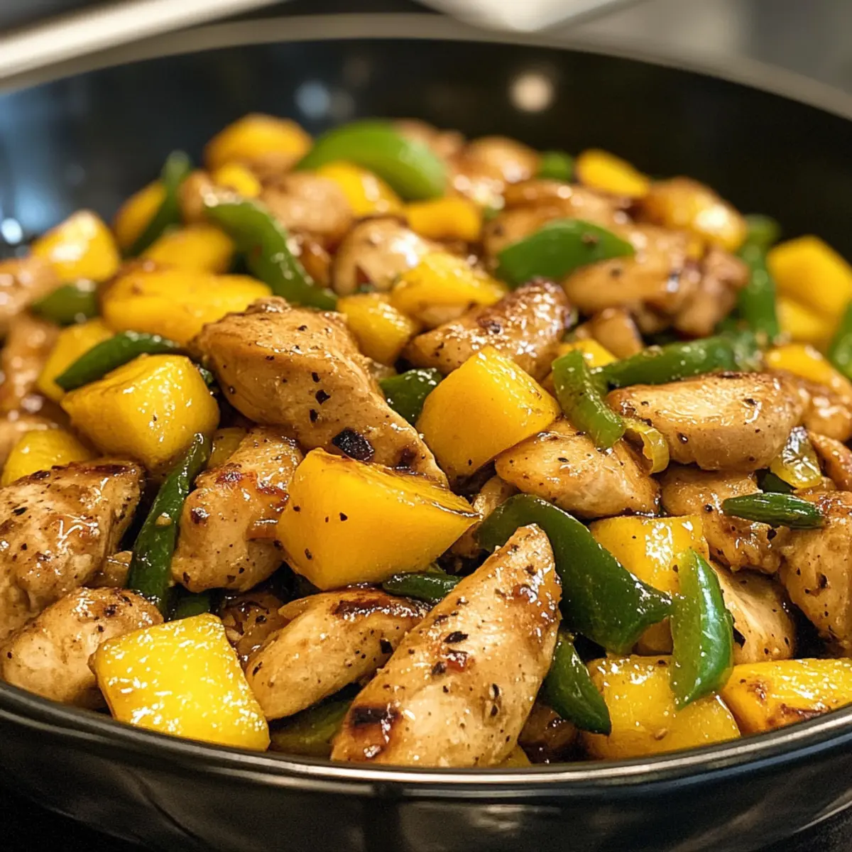 Delicious Chinese Style Mango Chicken Stir Fry in 20 Minutes