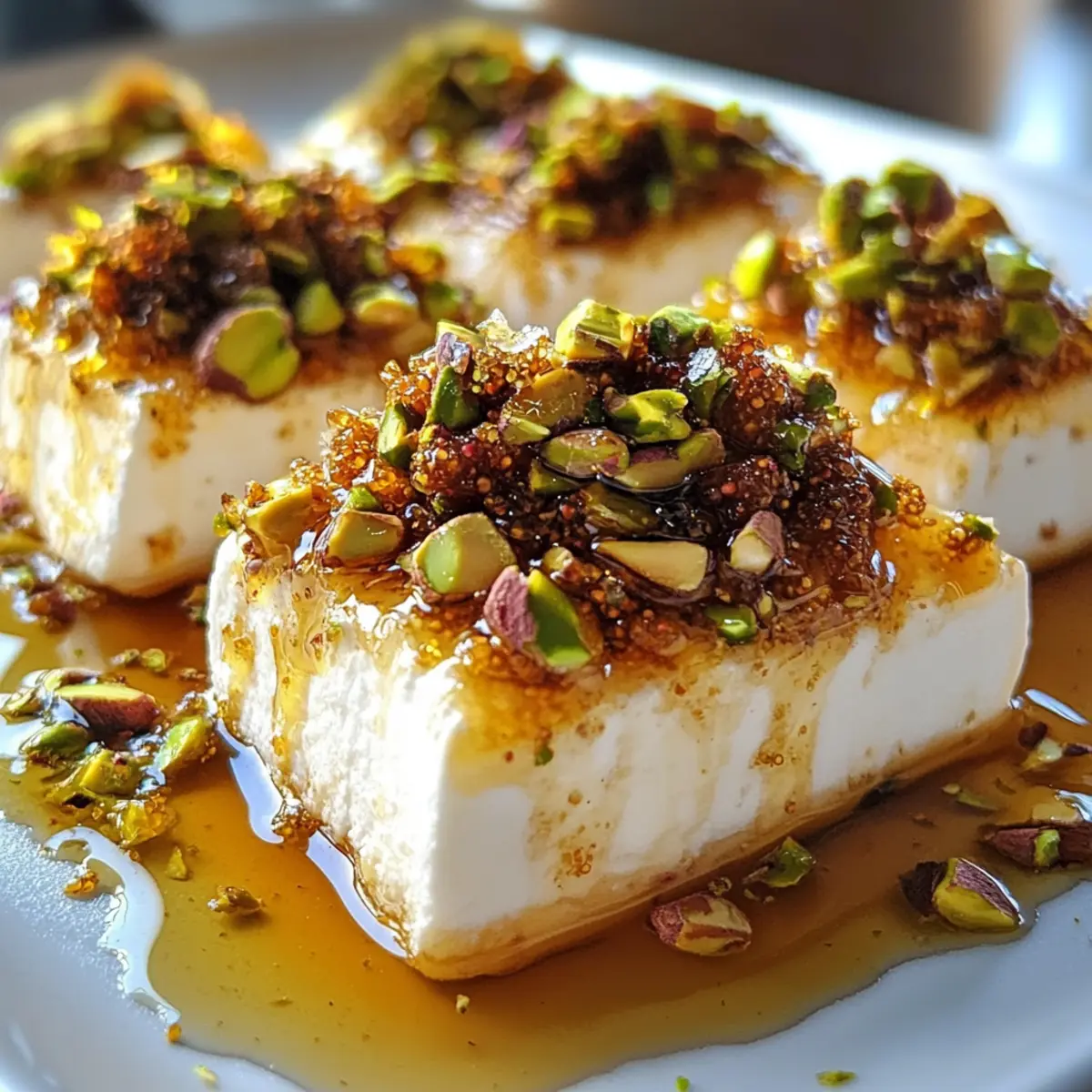 Delightful Goat Cheese Appetizer with Honey, Fig & Pistachios