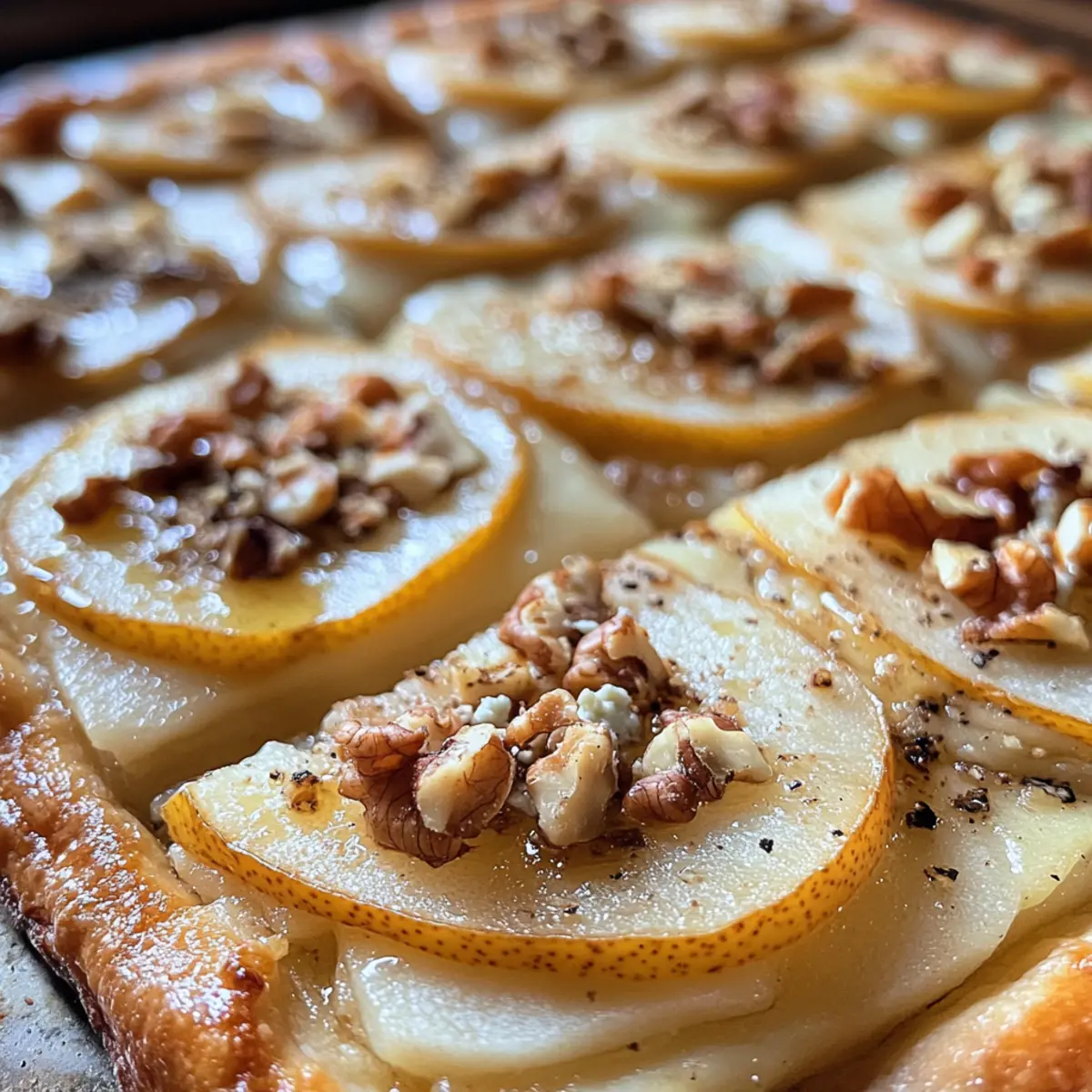 Decadent Pear and Gorgonzola Flatbread for Your Dinner Table
