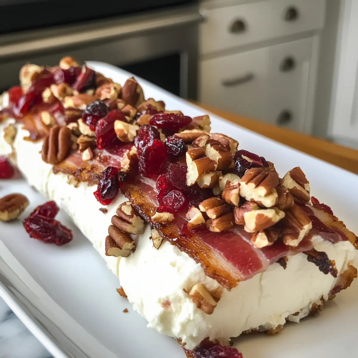 Irresistible Million Dollar Bacon Goat Cheese Appetizer Log