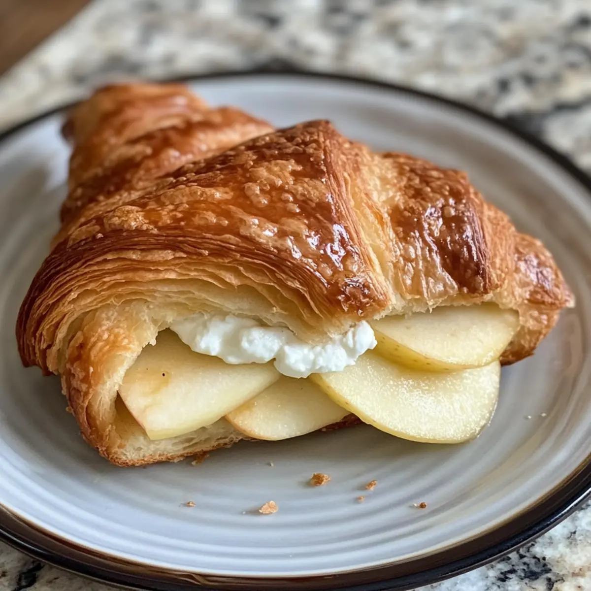 Irresistibly Good Apple & Goat Cheese Croissant Sandwich