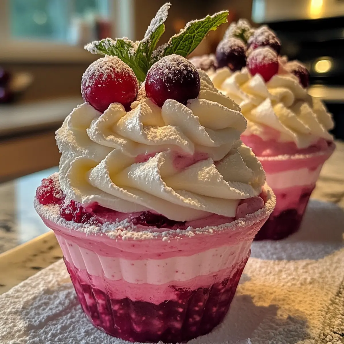 Delightful Cranberry Mousse Cups for Your Holiday Table
