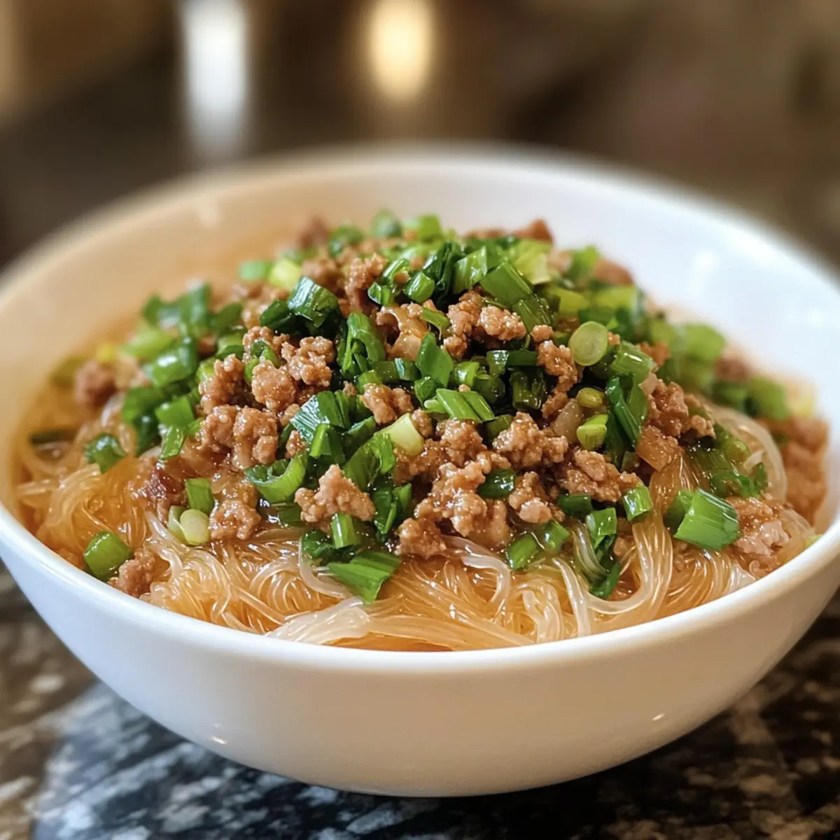 Irresistibly Flavorful Stir Fried Vermicelli with Pork Delight