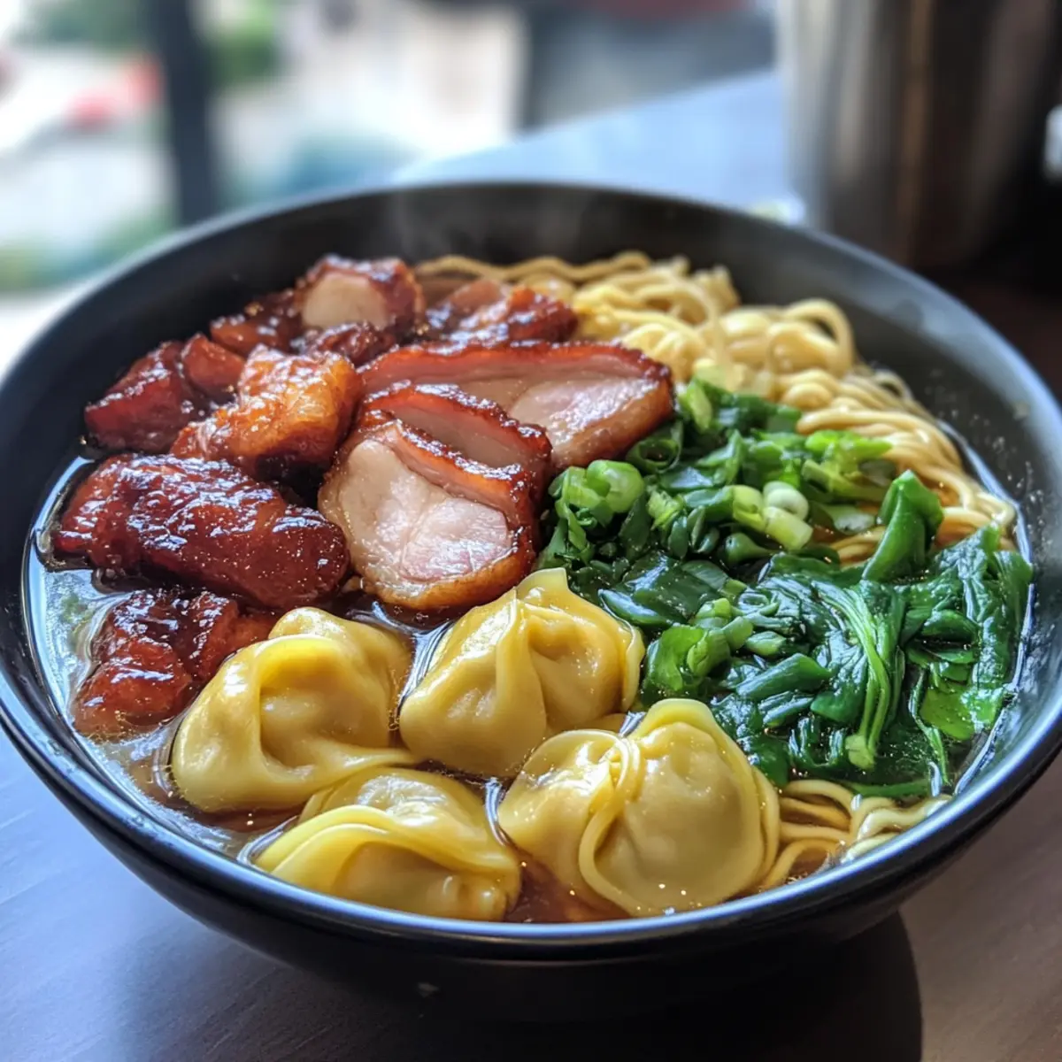 Irresistible Wonton Char Siu Noodle Soup for Cozy Nights