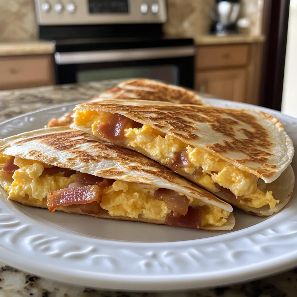 Bacon Egg Cheese Breakfast Quesadillas for a Cozy Morning Treat