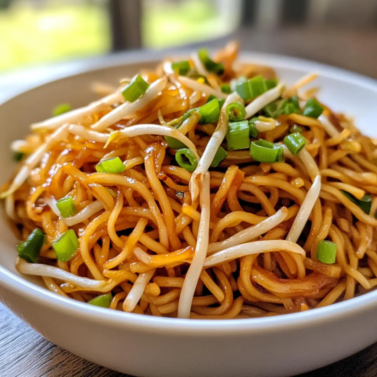 Savory Soy Sauce Pan Fried Noodles Ready in Just 10 Minutes