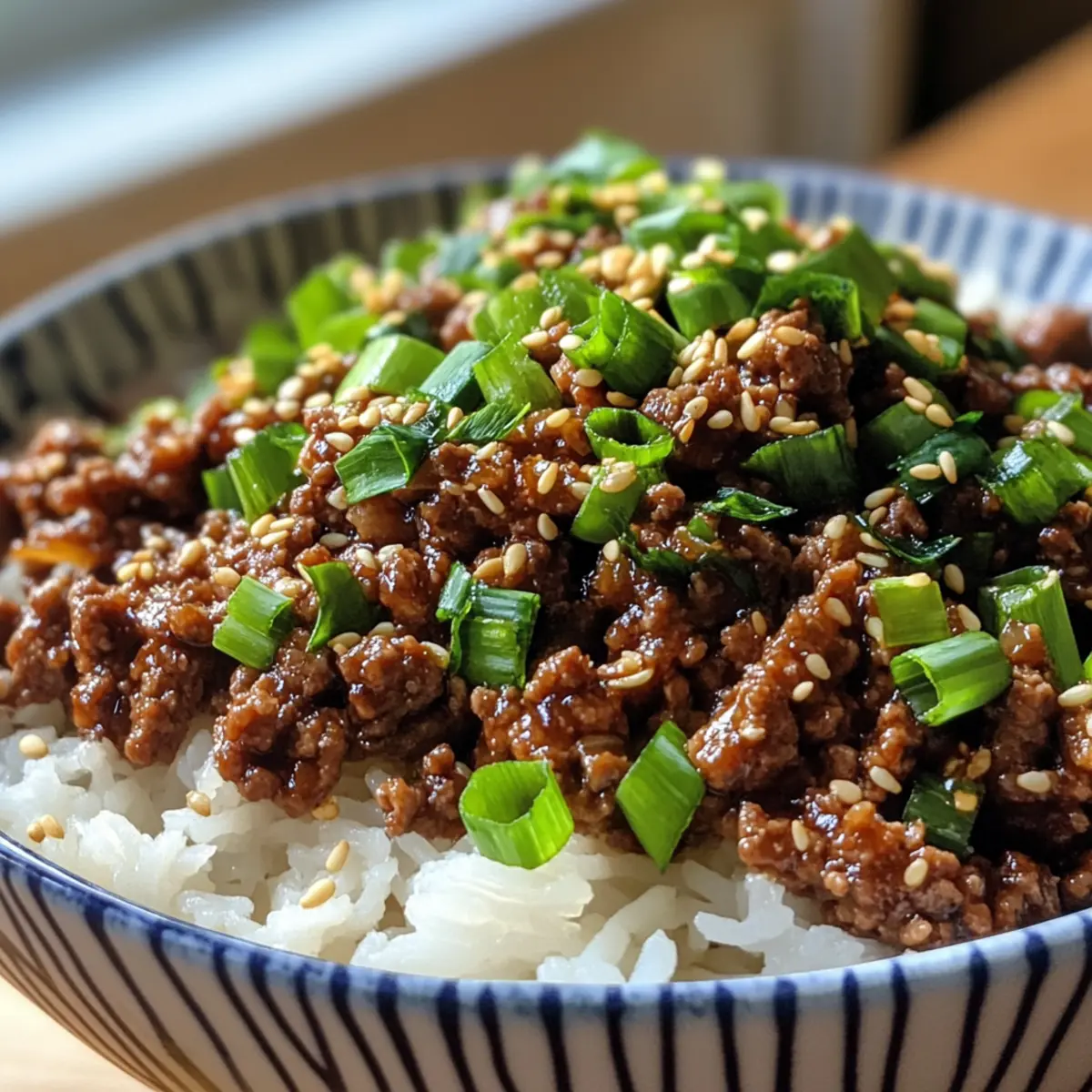 Savory Korean Ground Beef Bowl Ready in 15 Minutes