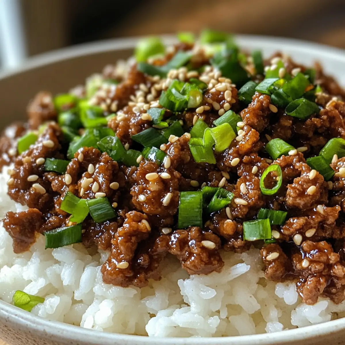 Savory Korean Ground Beef Bowl Ready in 15 Minutes