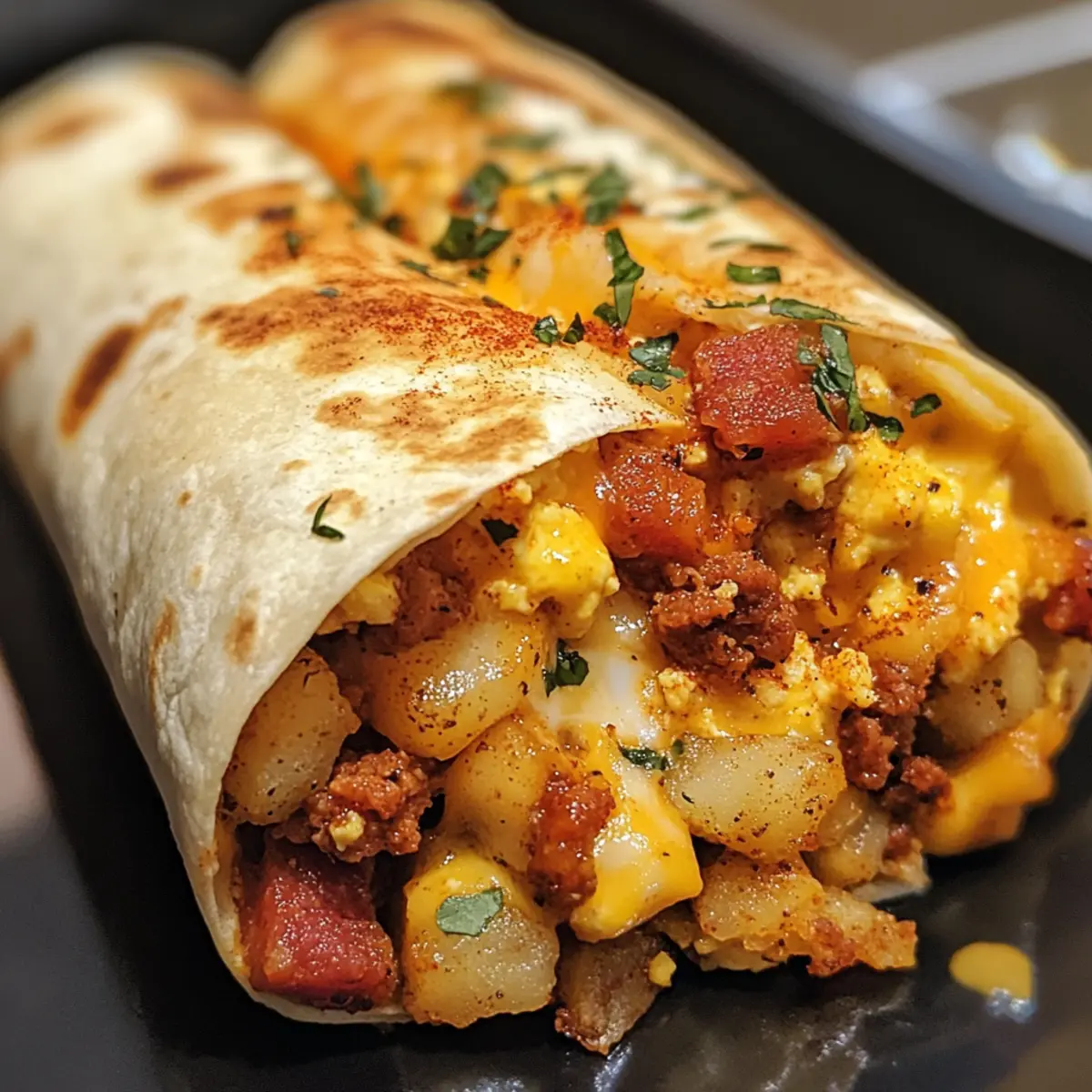 Deliciously Hearty Chorizo Breakfast Burrito to Energize Mornings