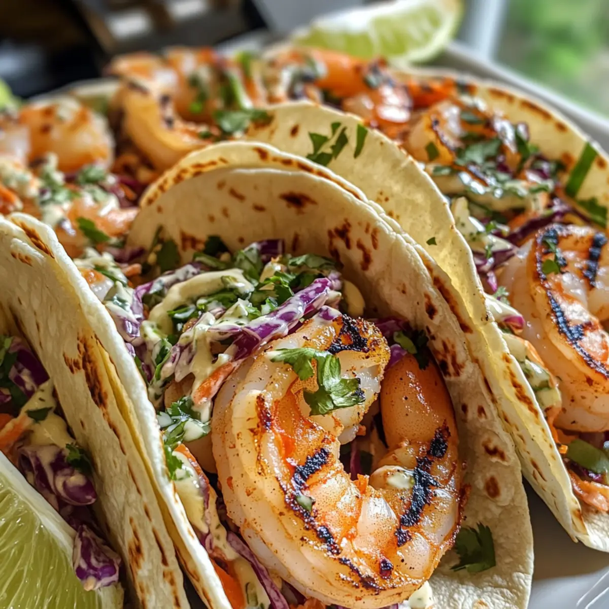 Cilantro Lime Shrimp Tacos with Creamy Slaw for Taco Bliss