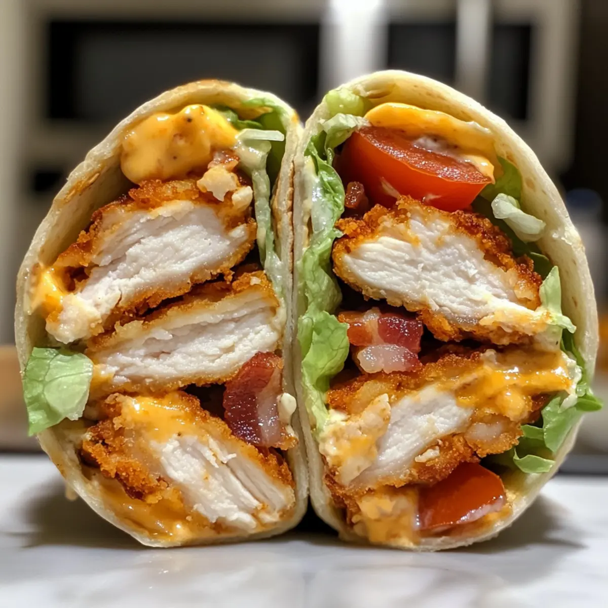 Crispy Chicken Bacon Ranch Wrap for Ultimate Flavor Bliss