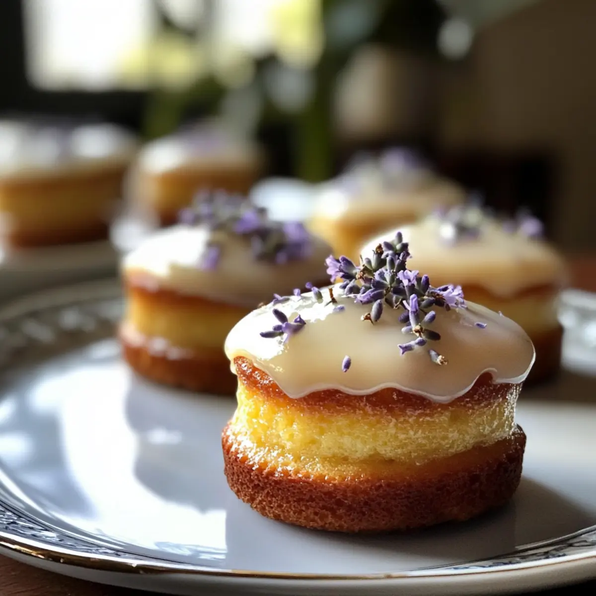 Delightful Mini Lemon Cakes with Lavender Glaze for Any Occasion